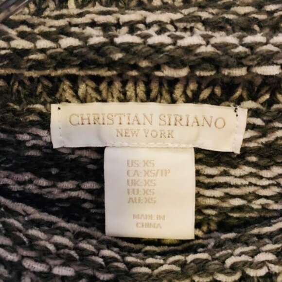 Christian Siriano Sweater Wool Blend Size XS Cozy Chunky Textured Knit Oversized - Picture 7 of 10